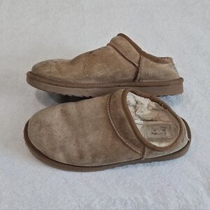 Women's UGG Slippers Slip On Boots Shearling Lambswool Chestnut Suede Size 8